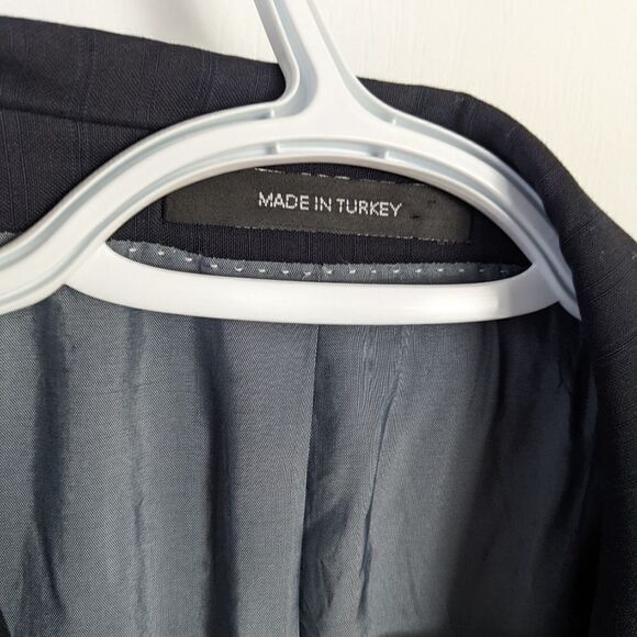 HUGO Boss Wool Suit Blazer Navy 100% Wool 44R US - Picture 5 of 15
